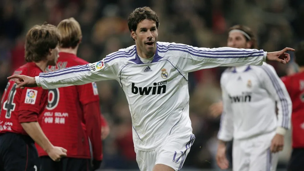Ruud van Nistelrooy fue figura en Real Madrid. Imagen: Getty