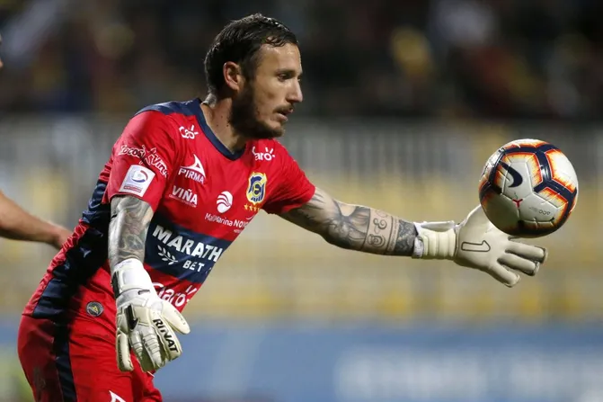 Cristian Campestrini jugó en Everton durante la temporada 2019. (Andres Pina/Photosport).