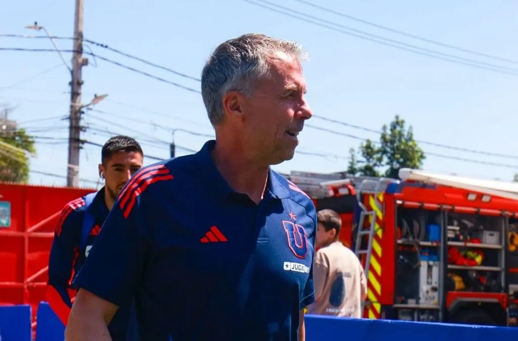 Gustavo Álvarez en el arribo a Santa Laura. Foto: U de Chile