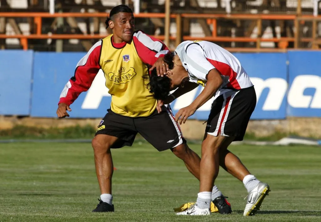 Rodrigo Meléndez y Matías Fernández se llevaban muy bien, qué duda cabe. (ANDRES PINA/PHOTOSPORT).