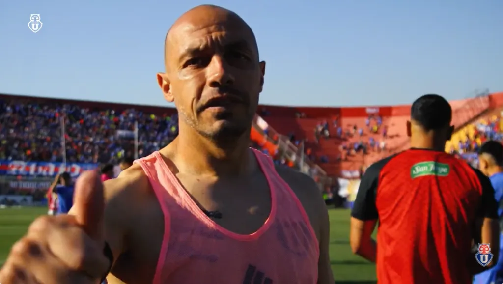 Marcelo Díaz impactó a sus compañeros en el camarín de la U. Foto U de Chile.