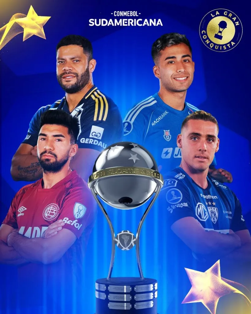 El afiche de Conmebol para las semis de Sudamericana