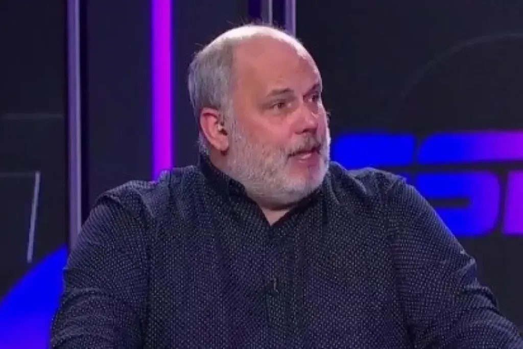 Sebastián Esnaola le sacó en cara su desprecio por el periodismo a Rivarola. Foto: ESPN.