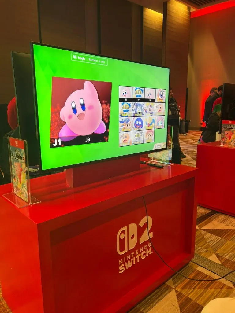 Kirby Air Riders fue uno de los títulos que pudimos probar en el evento de Nintendo. (Foto: Franccesca Arnechino)
