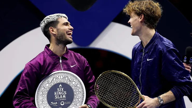 Jannik Sinner le ganó a Carlos Alcaraz en el Six Kings Slam.
