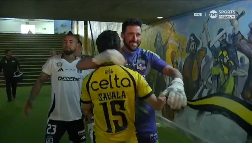 Cristián Zavala se abrazó con Fernando de Paul.