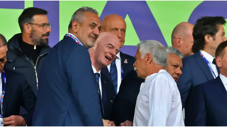 Milad e Infantino vieron juntos la final del Mundial Sub 20.