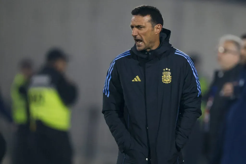 Lionel Scaloni alabó a la Sub 20 de Argentina pese a la derrota con Marruecos. Foto: Andres Pina/Photosport