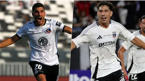 Fotos que valen oro por lo escasas: Blandi y Salomón celebrando goles en Colo Colo