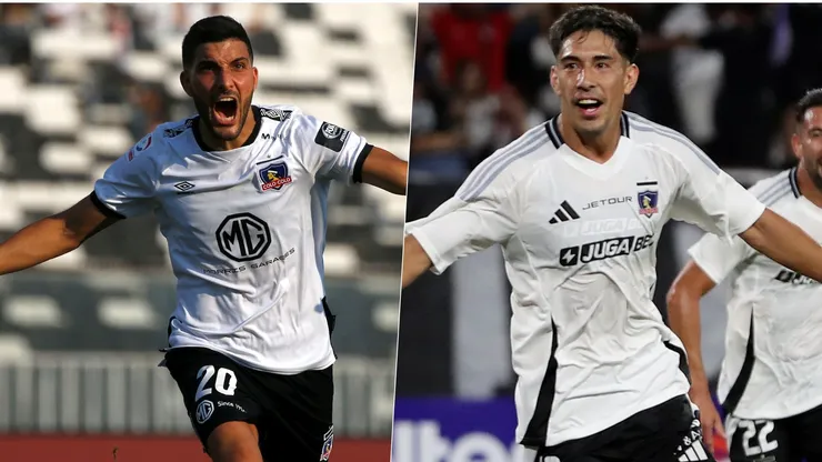 Fotos que valen oro por lo escasas: Blandi y Salomón celebrando goles en Colo Colo