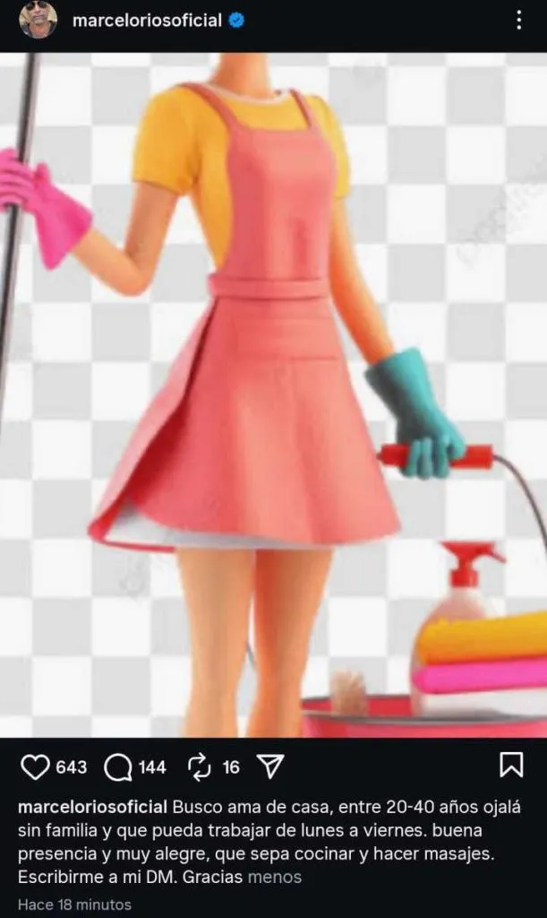 La publicación de Marcelo Ríos que desató ola de comentarios