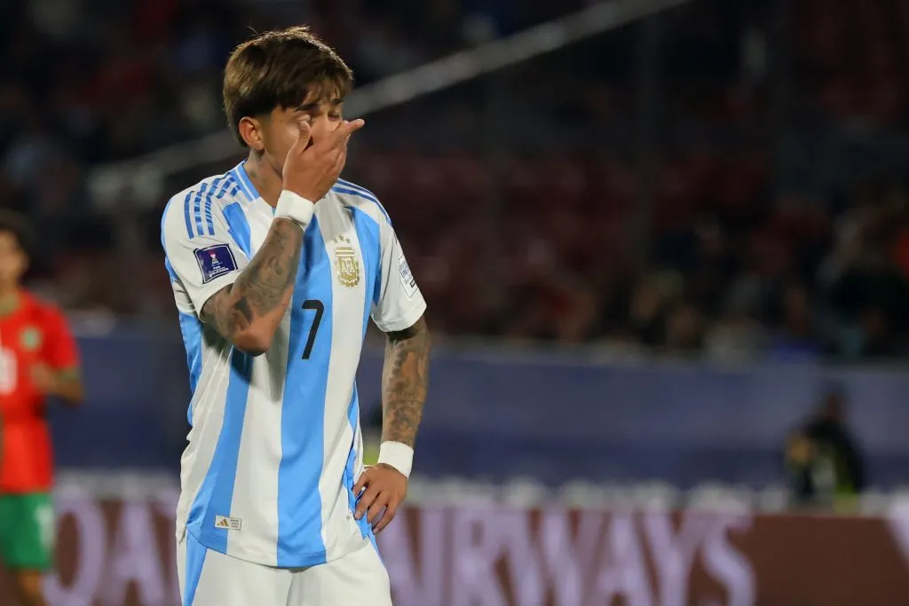 Maher Carrizo con mucho pesar en la final ante Marruecos. De todos modos jugó un buen Mundial. (Jonnathan Oyarzun/Photosport).