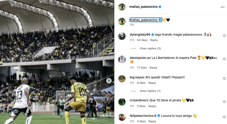 Las muestras de cariño para el Mati Palavecino