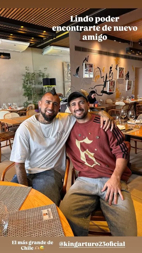 El posteo de Vidal con De Arrascaeta