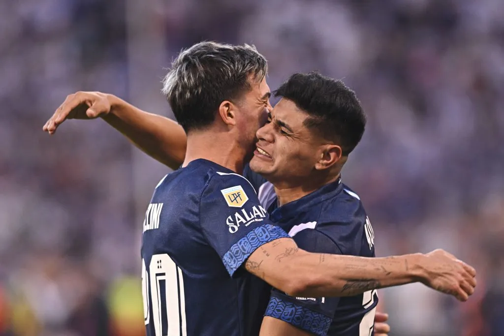 Claudio Aquino y Francisco Pizzini en Vélez. (Rodrigo Valle/Getty Images).