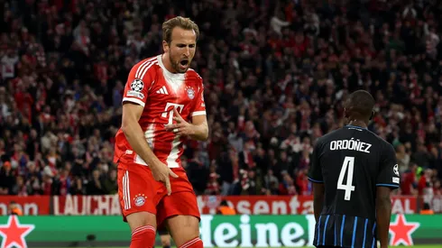 Harry Kane celebra su gol en Bayern Munich