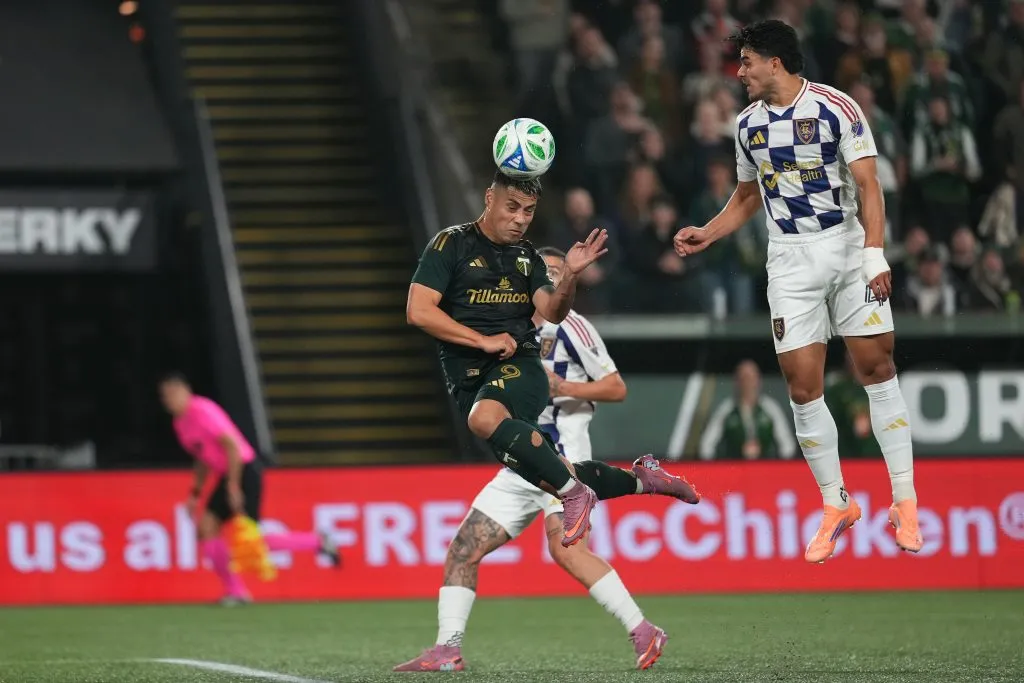Felipe Mora vivió una dulce noche para meterse en los playoffs de la MLS.  (Photo by Soobum Im/Getty Images)
