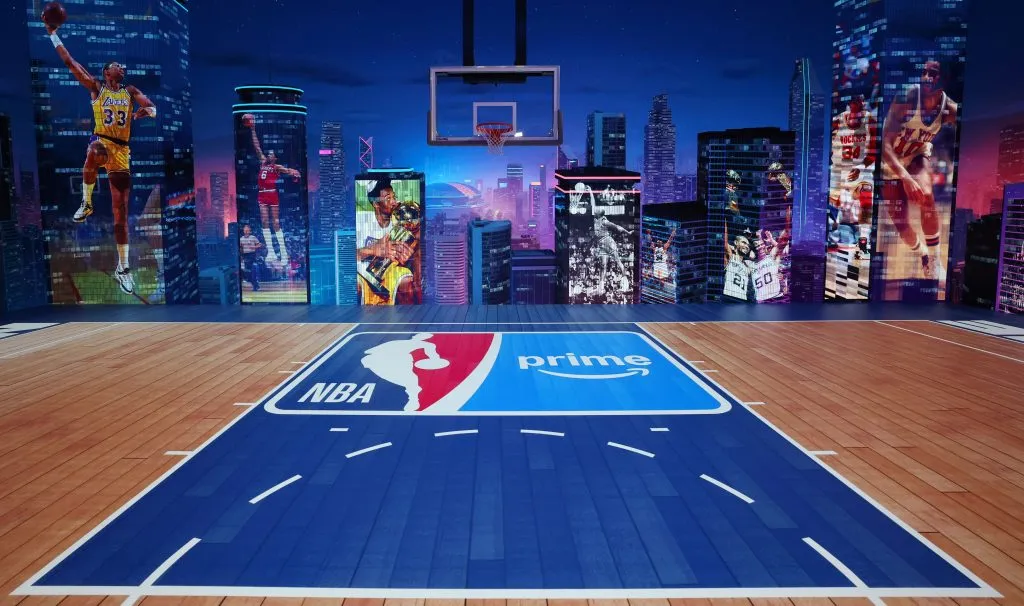 Así será el estudio de transmisión de la NBA en Prime (Photo by Phillip Faraone/Getty Images for Prime Video)