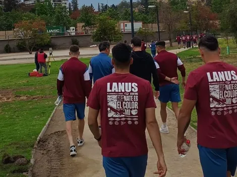 Todo en orden: Lanús salió a pasear por Santiago en la previa de la U