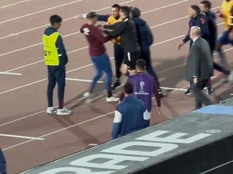 Así fue la pelea de U de Chile vs Lanús: "Laucha, cierra el or..."
