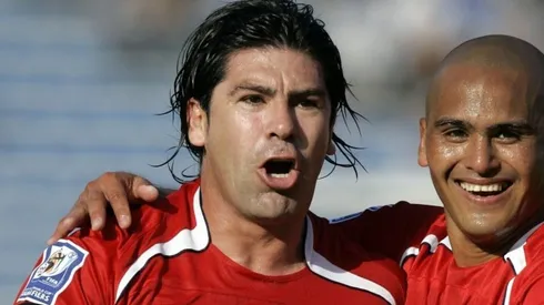 Salas y Humberto Suazo juntos en la Roja.