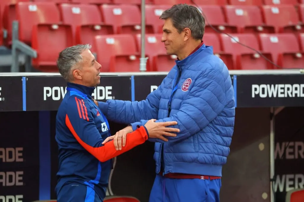 Mauricio Pellegrino y Gustavo Álvarez, los últimos dos técnicos de la U (Photosport)