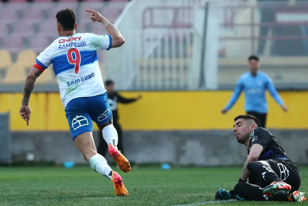 Zampedri le ha anotado ocho goles en 13 partidos a la Universidad de Chile. (Foto: Javier Salvo /Photosport)