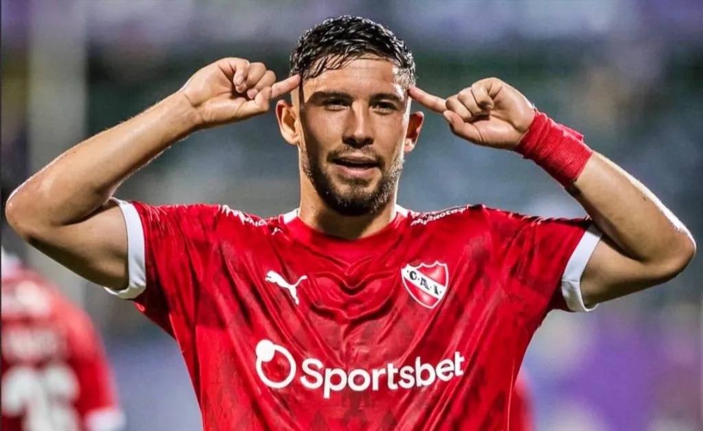 Felipe Loyola pudo aportar con un gol al primer triunfo de Independiente después de 15 partidos. | Foto: Archivo.