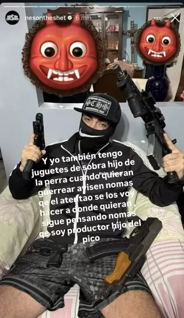 Ahora con armas de fuego. | Foto: Captura.