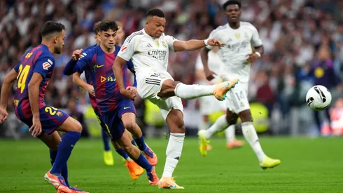 Kylian Mbappé fue protagonista en el primer tiempo del Real Madrid vs. Barcelona.