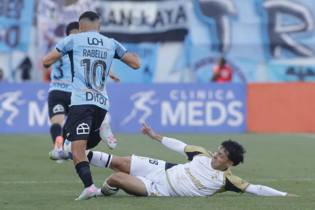 Cristián Zavala en la victoria ante O’Higgins. Foto: Jorge Loyola/Photosport