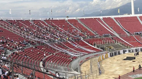 Los hinchas de Colo Colo se ubicarán en la parte alta de la galería del Nacional.