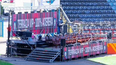 Esta es la Terraza Vip de Huachipato en el estadio CAP.