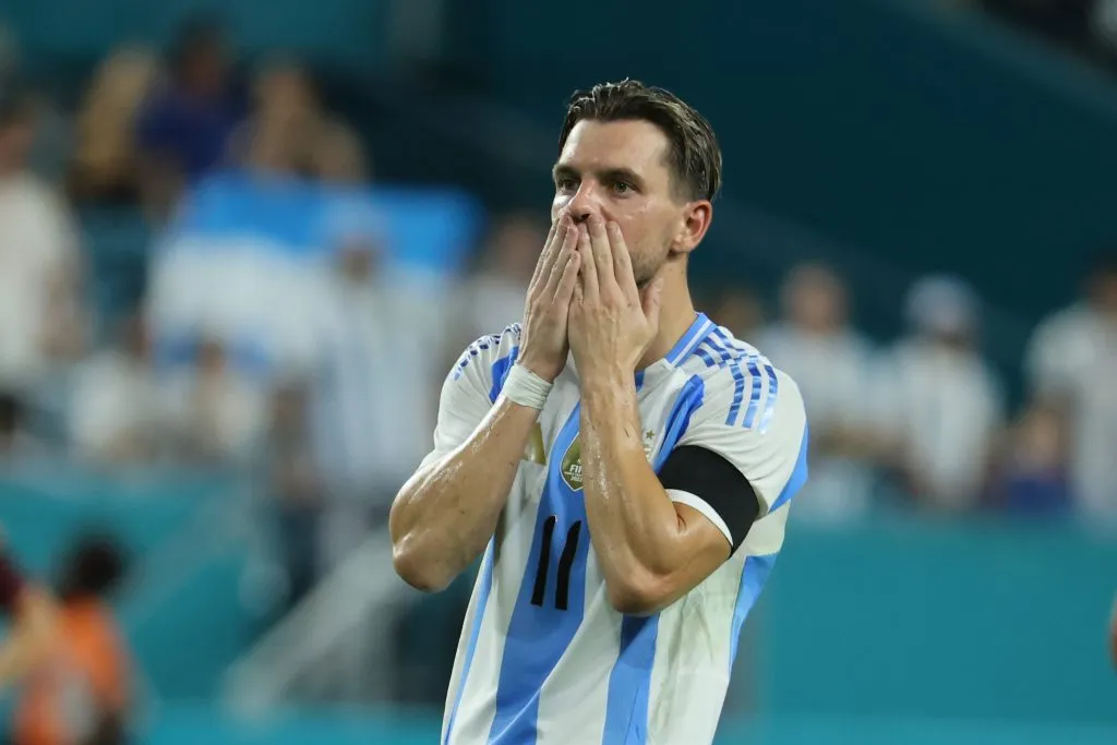 Giovani Lo Celso no estuvo en la práctica del Betis por razones médicas. (Leonardo Fernandez/Getty Images).