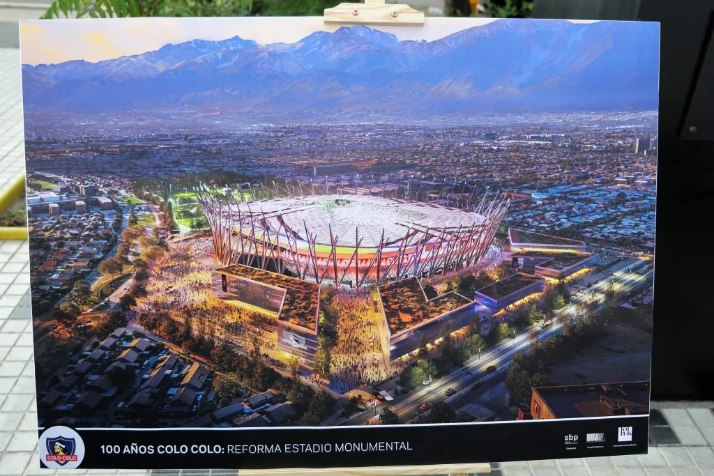 La maqueta del nuevo Estadio Monumental, presentada en abril | Photosport