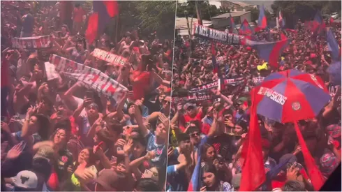Cientos de hinchas de la U llegaron a darle la bienvenida al plantel.