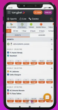 Tonybet app
