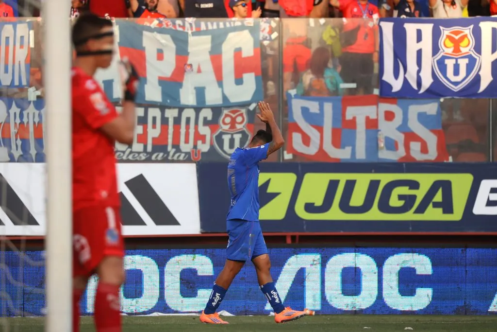 Contreras no celebró ante Everton. Imagen: Photosport