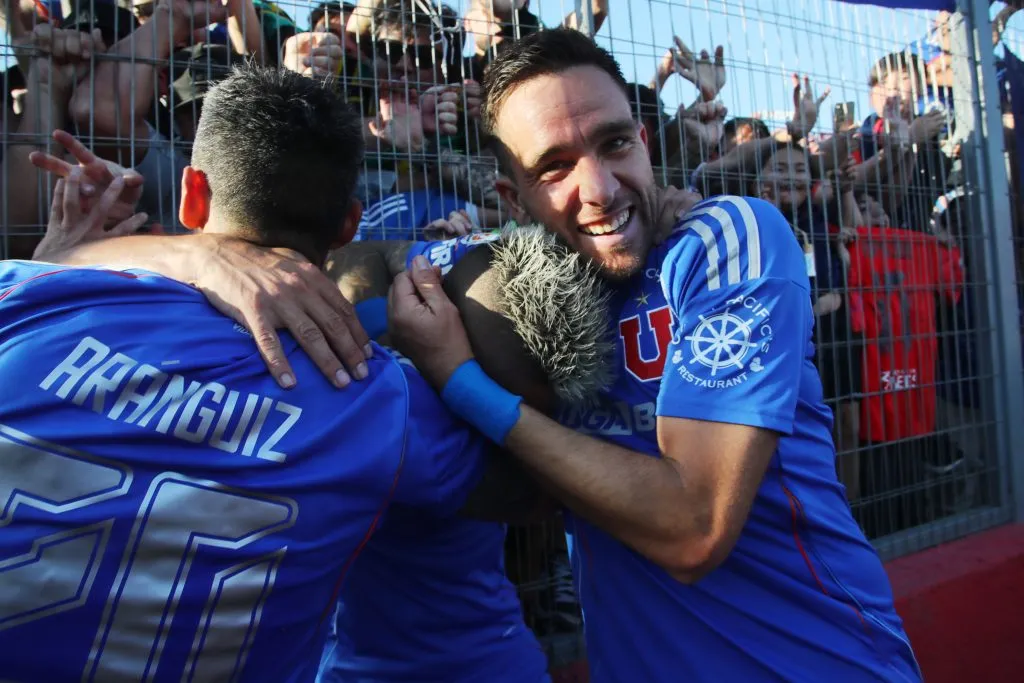 Leandro Fernández volvió al gol en la U y tuvo sentidas palabras tras el partido. Foto: Photosport.