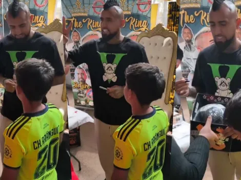 El inesperado gesto de Vidal con un niño hincha de U. de Chile