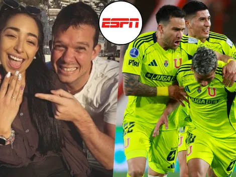 ¡Sorpresón! Pareja cábala de la U en ESPN Chile anuncia matrimonio