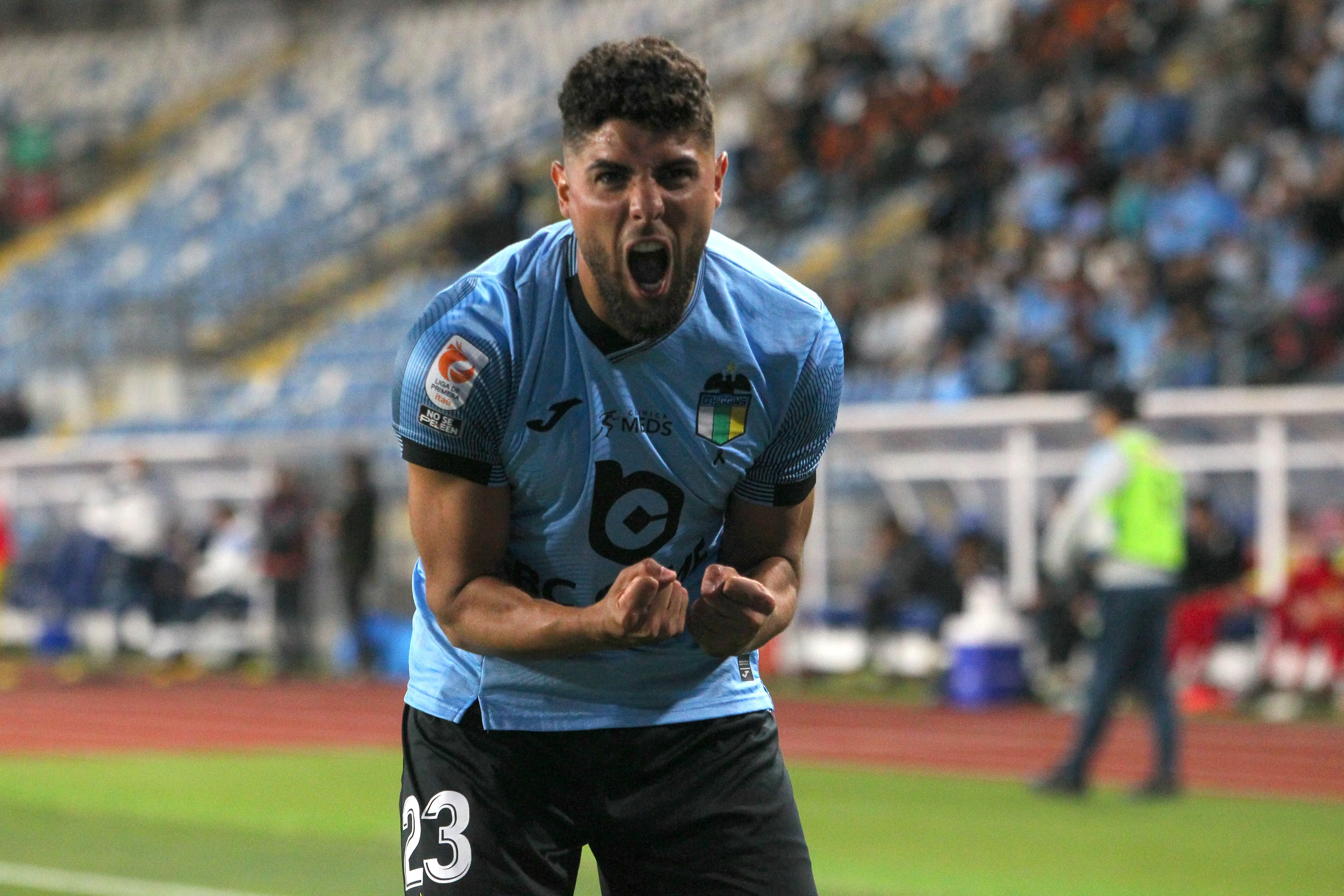 Maxi Romero anotó su sexto gol en la Liga de Primera 2025. Ha jugado 10 partidos. (Jorge Loyola/Photosport).