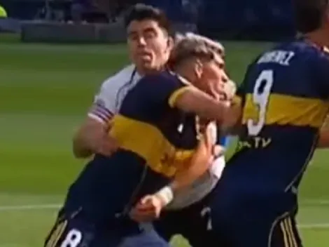 Video: el penal no cobrado a Palacios que hace estallar a Boca ante River