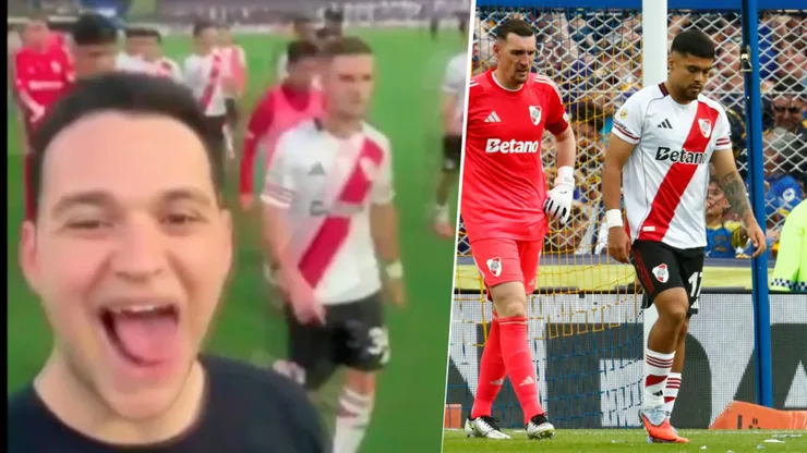 El hincha decidió borrar los videos para evitar sanciones. Ya van más de 400 mil visualizaciones