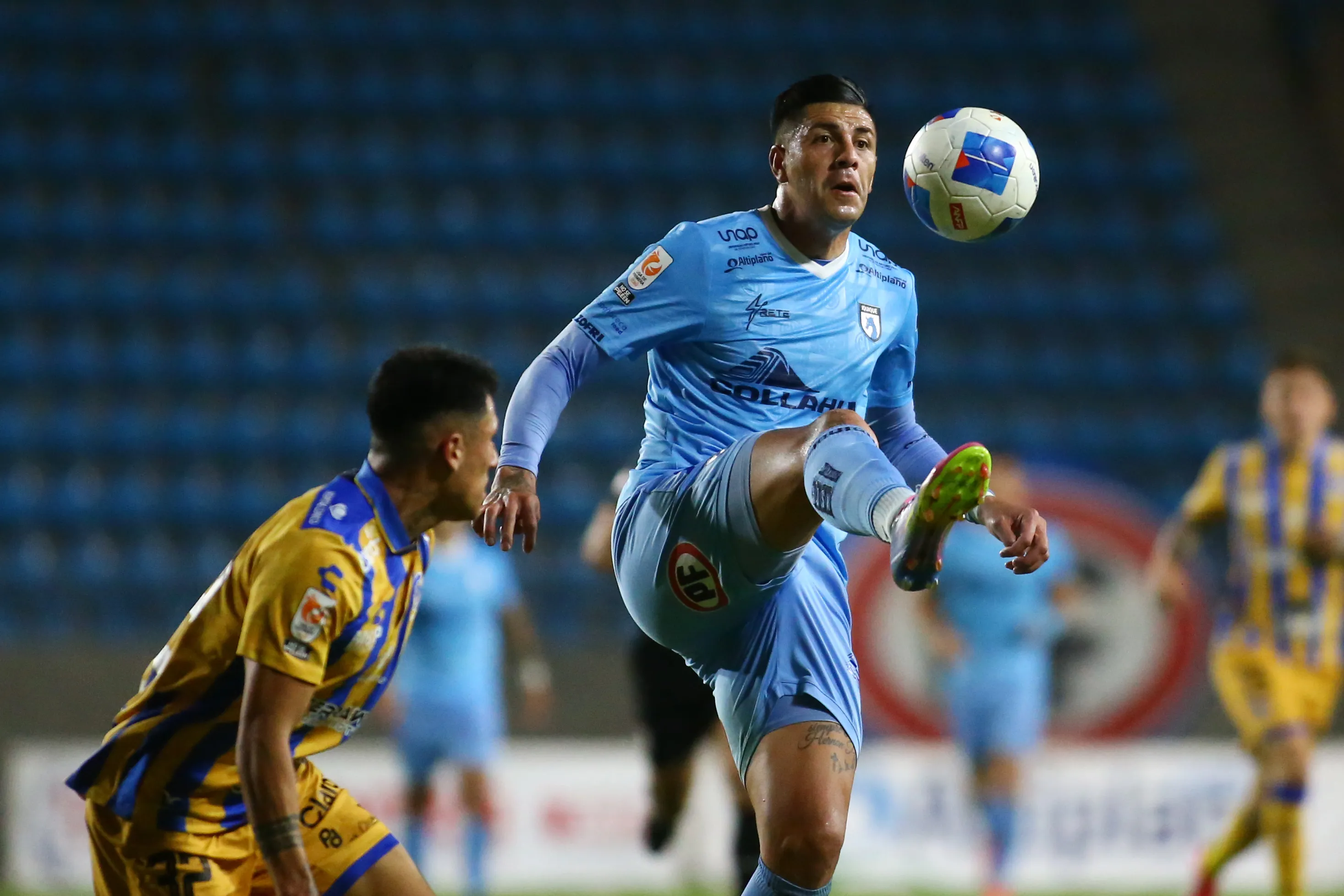 Steffan Pino apenas ha convertido siete goles en esta temporada 2025 con Iquique. | Foto: Photosport.