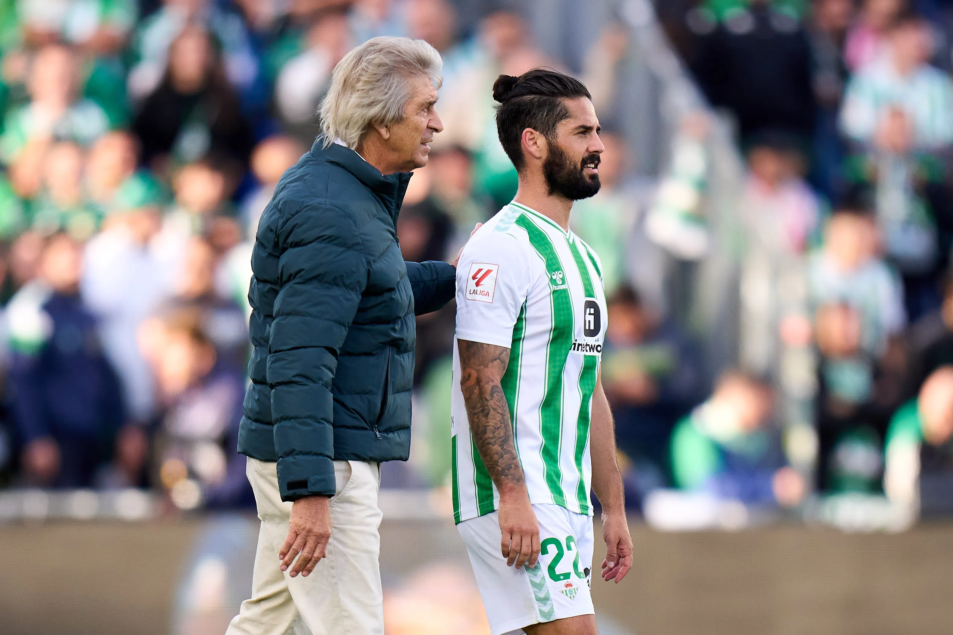 Pellegrini e Isco Alarcón. ¿Seguirán juntos en el Betis? (Angel Martínez/Getty Images).