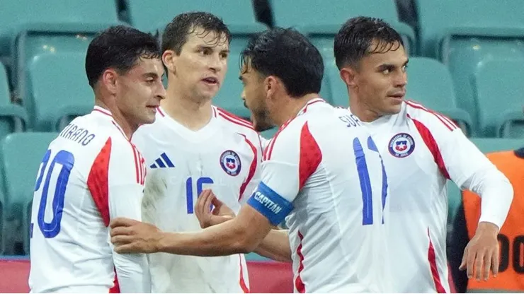 Así celebró Chile el 1-0 parcial ante Rusia en Sochi.
