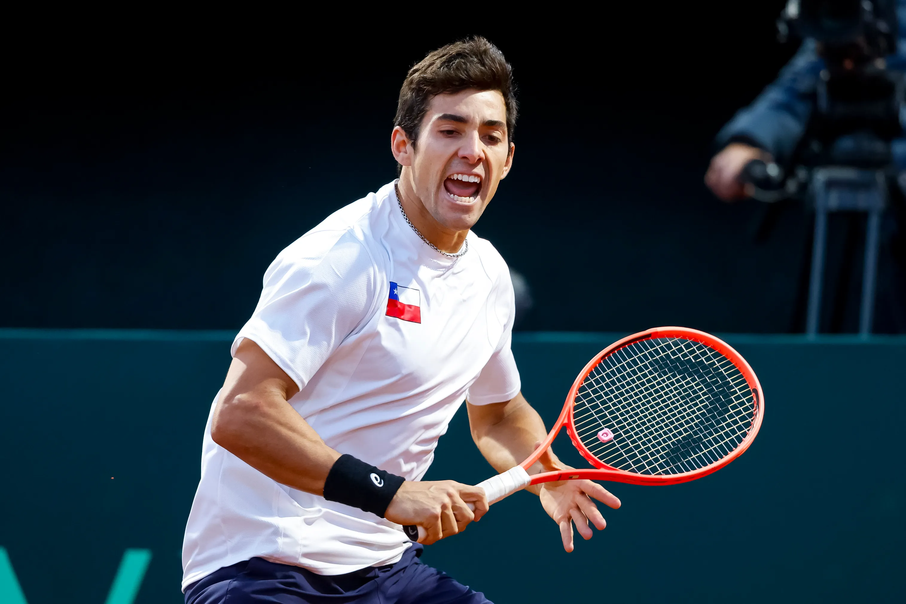 Garin celebró en Montevideo. Pepe Alvujar/Photosport