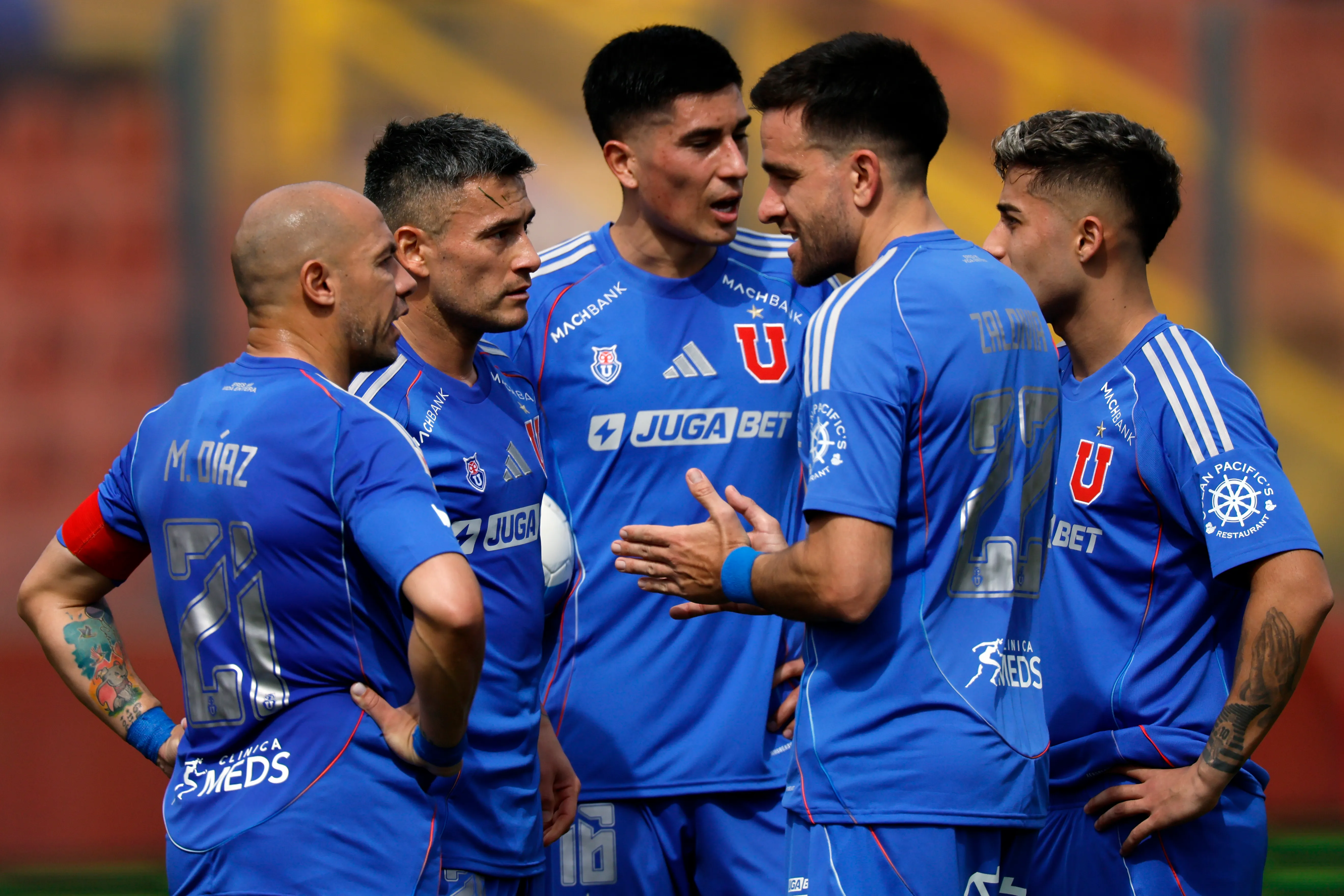 Matías Zaldivia habló desde la interna de la U donde apuntó a Álvarez. Foto: Andrés Pina/Photosport