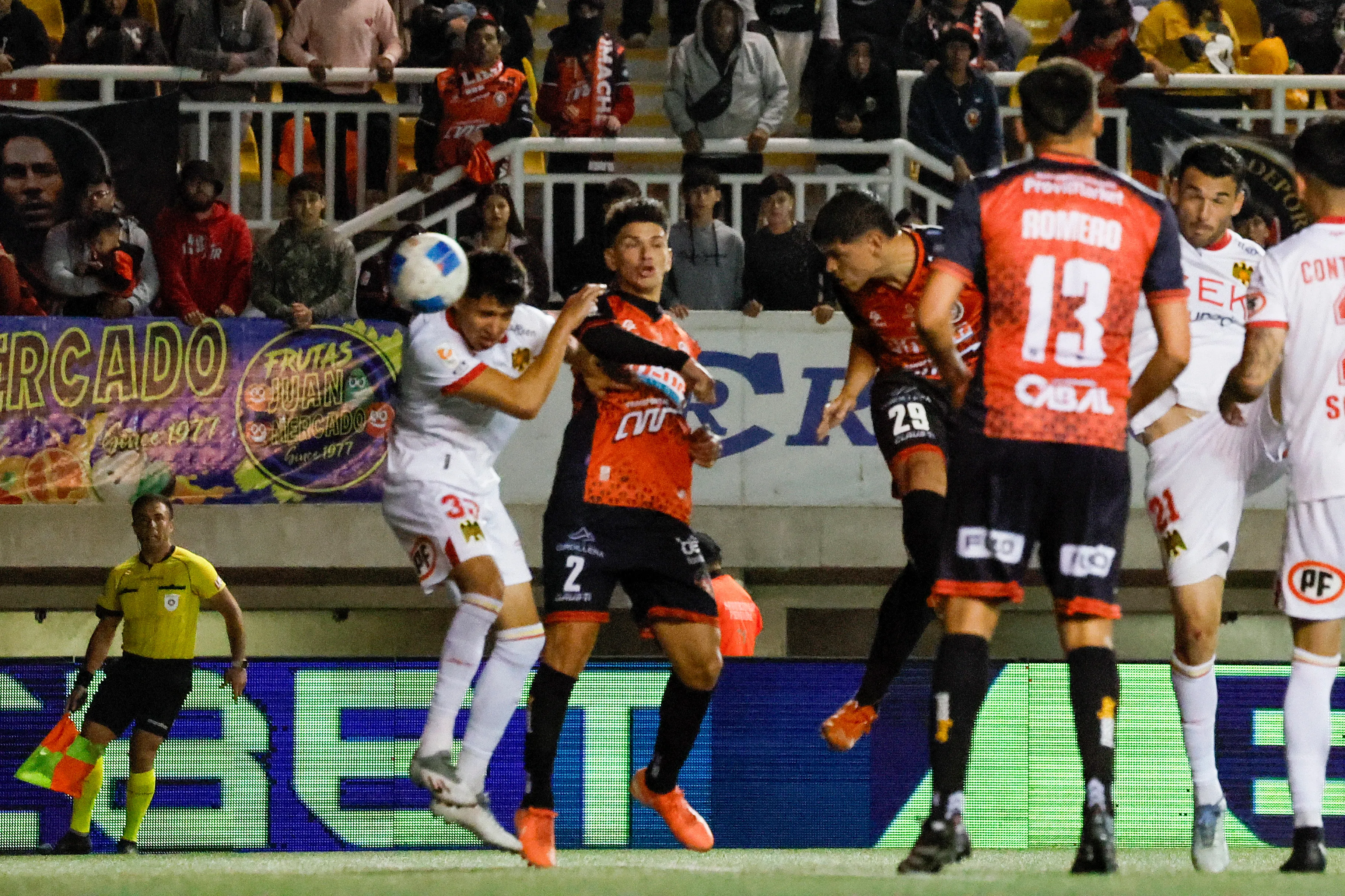 El cabezazo de Facundo Pons que le dio la victoria a Limache. (Andrés Piña/Photosport).